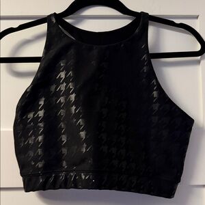 Show Up Printed Peloton Houndstooth bra